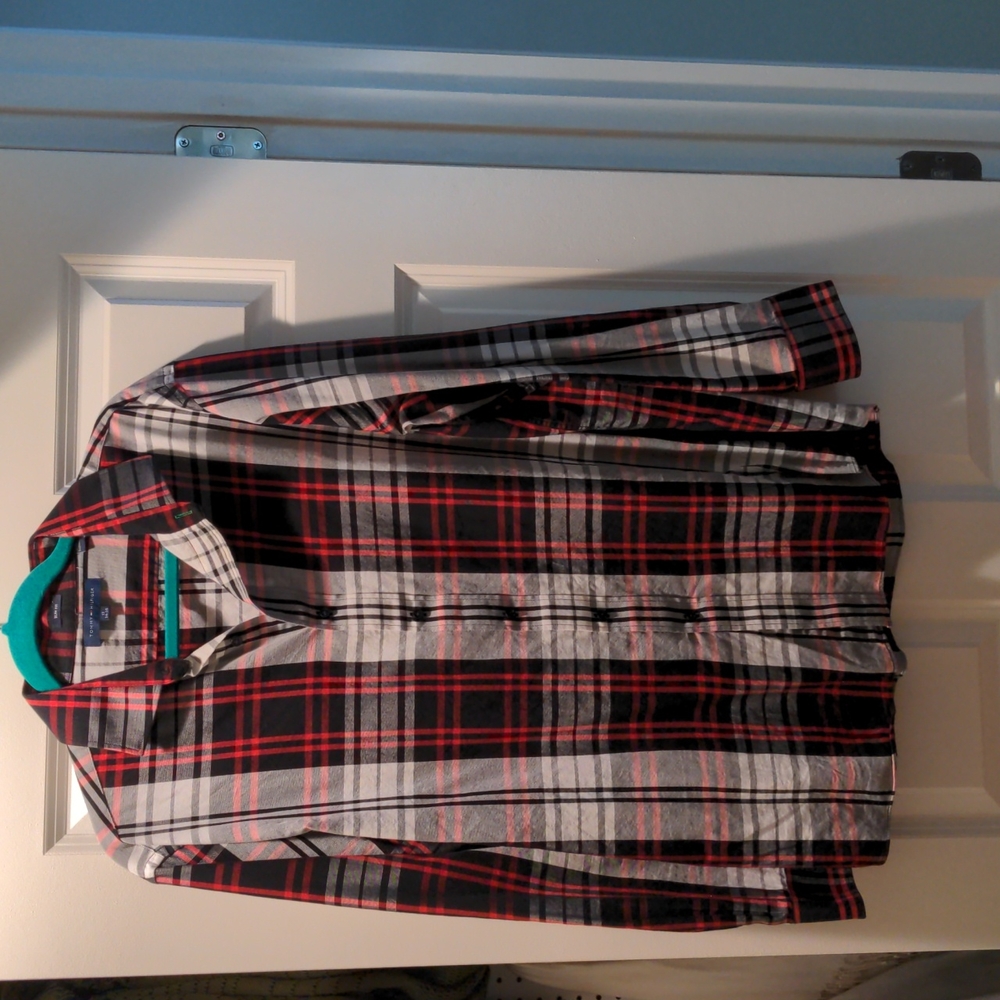 Men's plaid dress shirt